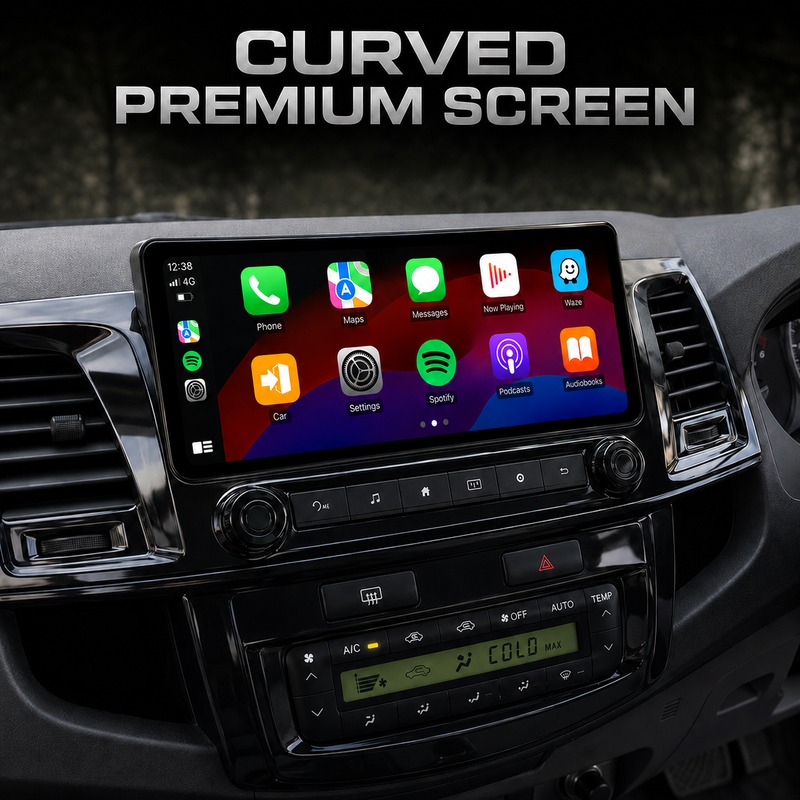Load image into Gallery viewer, Toyota Hilux N70 Digital &amp; Manual AC (2005-2014) 12.3" HD Plug &amp; Play Head Unit Upgrade Kit: Car Radio with Wireless &amp; Wired Apple CarPlay &amp; Android Auto
