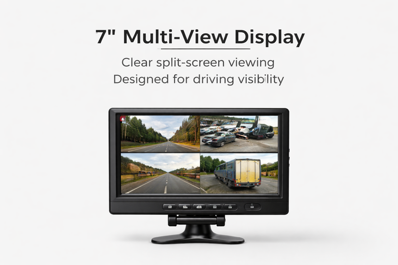 Load image into Gallery viewer, CJ INDUSTRIES 4-Channel (1080P HD) Truck Fleet Camera Monitoring System with DVR/GPS/4G and Storage
