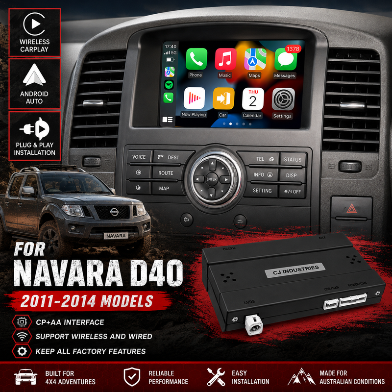 Load image into Gallery viewer, Nissan Navara D40 (Navigation Model) 2011-2014 CarPlay / Android Auto Interface Module - Plug &amp; Play
