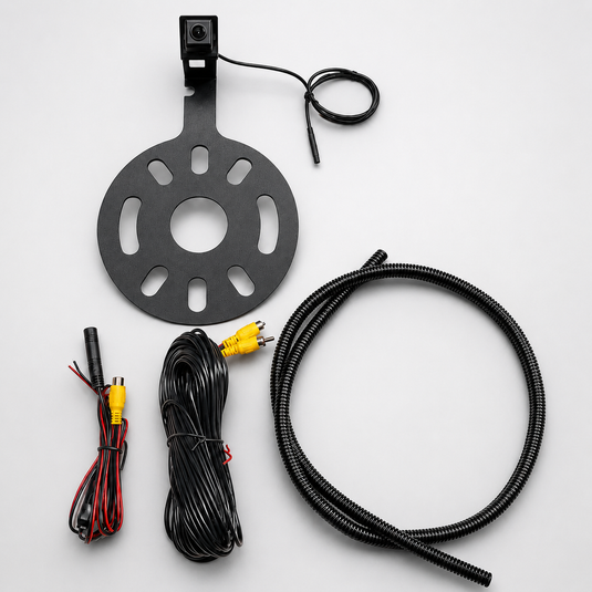 CJ INDUSTRIES Jeep Wrangler JL / JK Reverse Camera Kit – HD Spare Wheel Mount Rear Camera for Jeep Wrangler 2007-2025 | Plug & Play Waterproof Backup Camera Compatible with Aftermarket Head Units & Apple CarPlay Screens