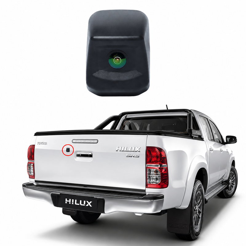 Load image into Gallery viewer, Toyota Hilux (2010-2017) HD Flat Tub Mount Aftermarket Camera with RCA Cable
