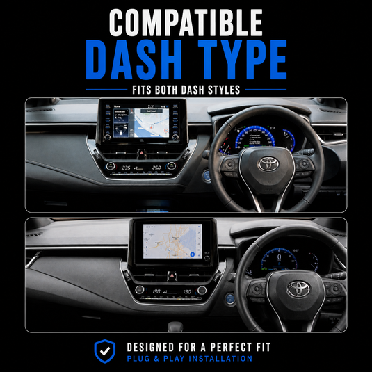 Toyota Corolla (2019-2024) Plug & Play Head Unit Upgrade Kit: Car Radio with Wireless & Wired Apple CarPlay & Android Auto