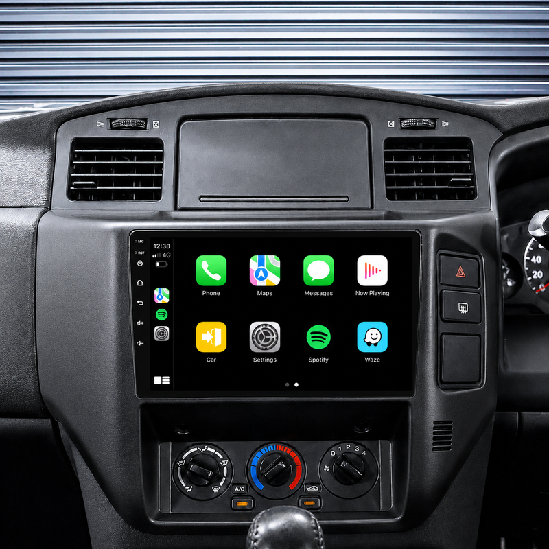 Load image into Gallery viewer, Nissan GU Patrol Black (2004-2016) Plug &amp; Play Head Unit Upgrade Kit: Car Radio with Wireless &amp; Wired Apple CarPlay &amp; Android Auto
