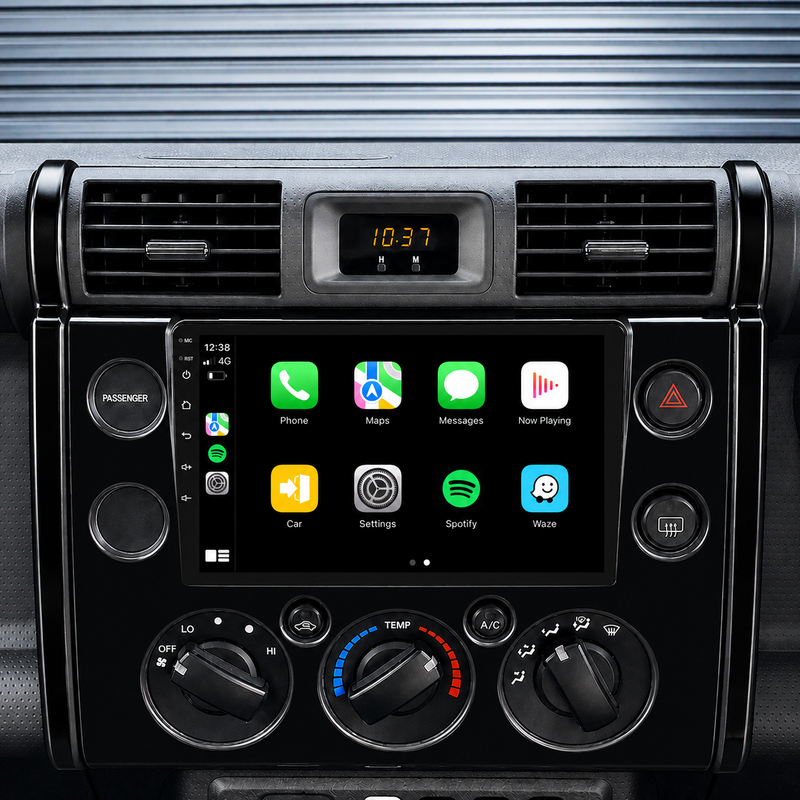 Load image into Gallery viewer, Toyota FJ CRUISER BLACK (2007-2015) Plug &amp; Play Head Unit Upgrade Kit: Car Radio with Wireless &amp; Wired Apple CarPlay &amp; Android Auto
