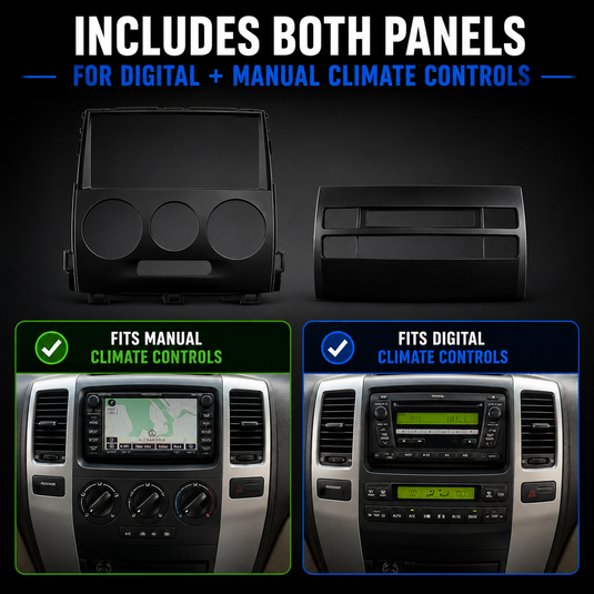 Toyota Prado 120 Series (2003-2009) Plug & Play Head Unit Upgrade Kit: Car Radio with Wireless & Wired Apple CarPlay & Android Auto