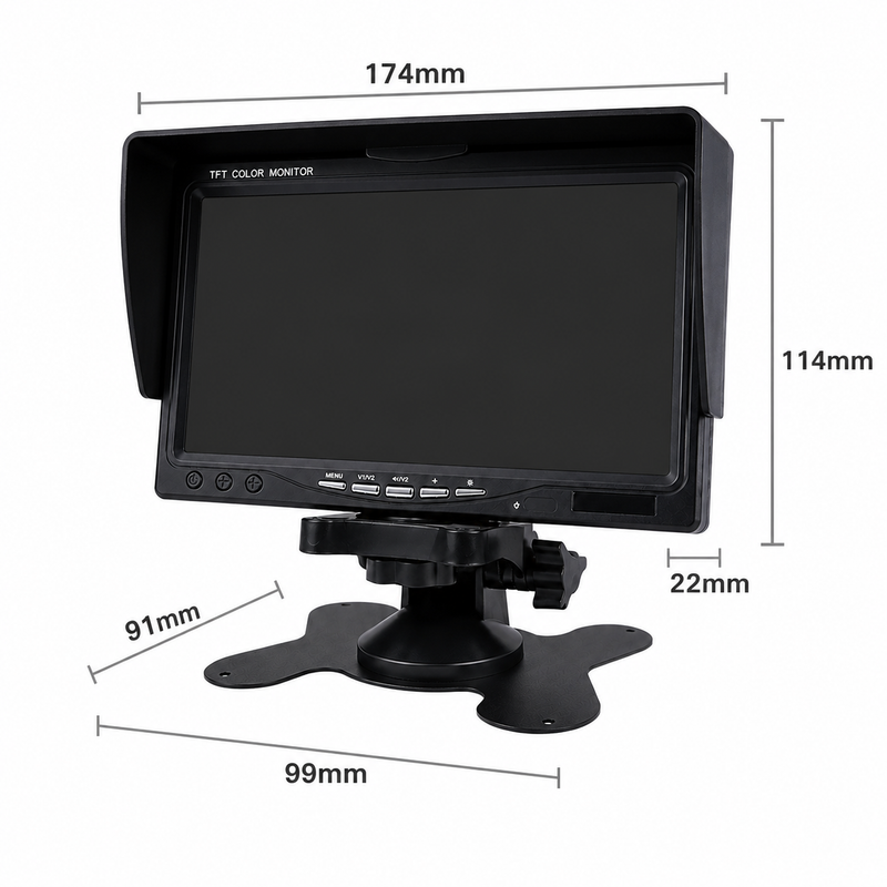 Load image into Gallery viewer, CJ INDUSTRIES Caravan Reverse Camera Kit with 7" HD Monitor and 720P AHD Camera
