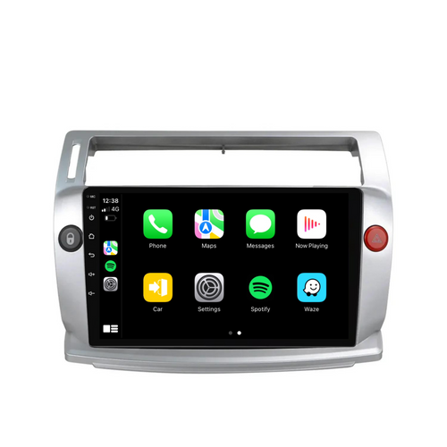 Citroen C4 (2004-2009) Plug & Play Head Unit Upgrade Kit: Car Radio with Wireless & Wired Apple CarPlay & Android Auto
