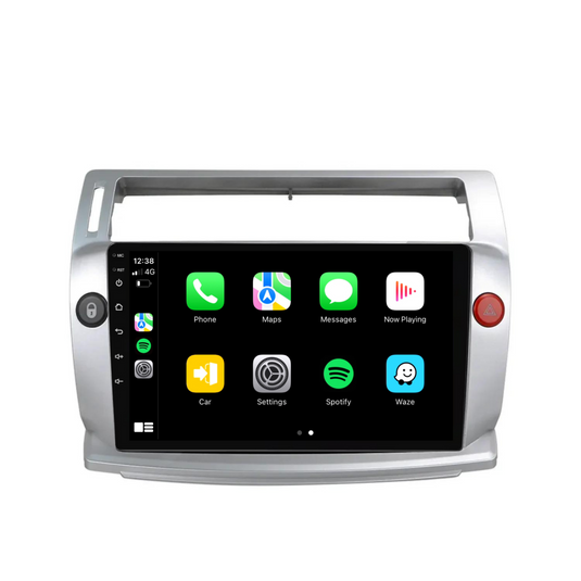 Citroen C4 (2004-2009) Plug & Play Head Unit Upgrade Kit: Car Radio with Wireless & Wired Apple CarPlay & Android Auto