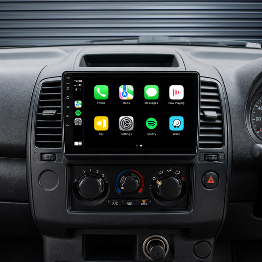 Nissan Navara / D40 (2006-2012) Plug & Play Head Unit Upgrade Kit: Car Radio with Wireless & Wired Apple CarPlay & Android Auto