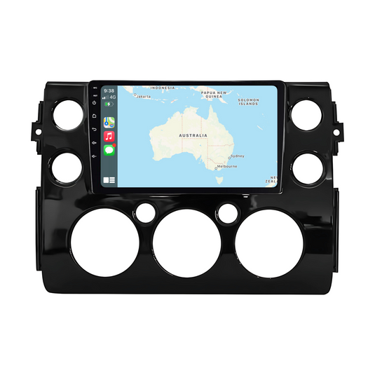 Toyota FJ CRUISER BLACK (2007-2015) Plug & Play Head Unit Upgrade Kit: Car Radio with Wireless & Wired Apple CarPlay & Android Auto
