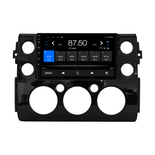 Toyota FJ CRUISER BLACK (2007-2015) Plug & Play Head Unit Upgrade Kit: Car Radio with Wireless & Wired Apple CarPlay & Android Auto