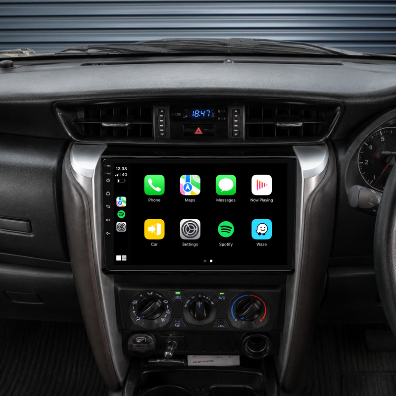Load image into Gallery viewer, Toyota Fortuner (2021-2024) Plug &amp; Play Head Unit Upgrade Kit: Car Radio with Wireless &amp; Wired Apple CarPlay &amp; Android Auto
