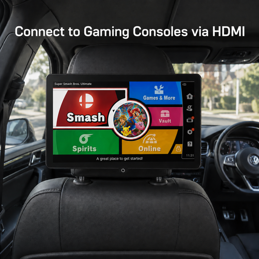 CJ INDUSTRIES 11.6" / 14" Inch HD Touchscreen Smart TV Standalone Car Headrest Entertainment System Monitor