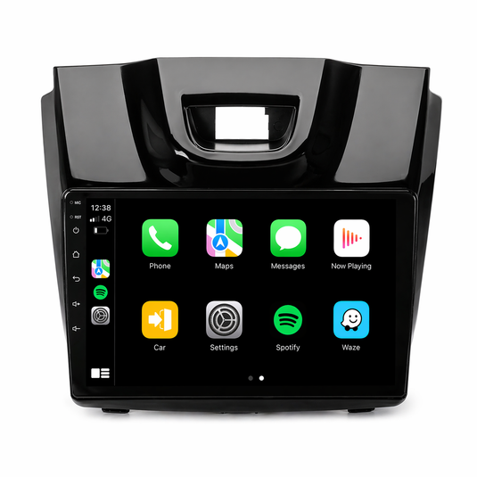 Holden Colorado GLOSS PIANO BLACK (2012-2016) Plug & Play Head Unit Upgrade Kit: Car Radio with Wireless & Wired Apple CarPlay & Android Auto (MyLink Compatible)