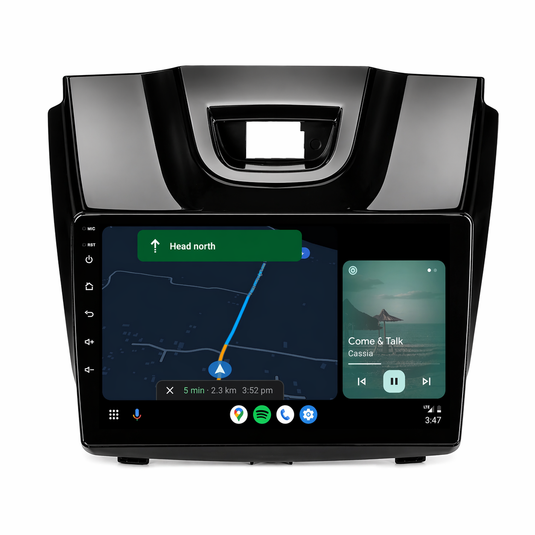 Holden Colorado GLOSS PIANO BLACK (2012-2016) Plug & Play Head Unit Upgrade Kit: Car Radio with Wireless & Wired Apple CarPlay & Android Auto (MyLink Compatible)