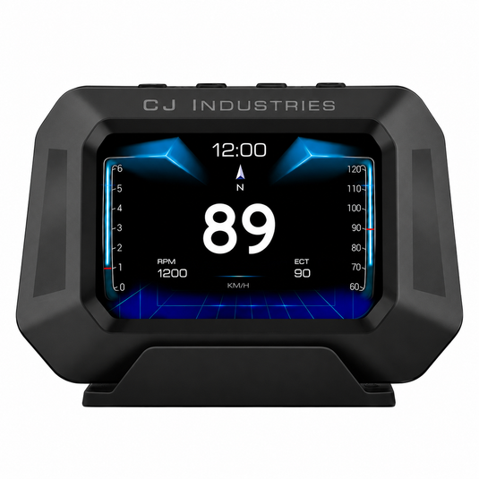 CJ INDUSTRIES Universal Car Head Up Display (HUD) System – GPS Speedometer Windshield Projection Screen for 4WD Truck Caravan & Touring Vehicles