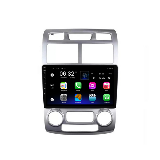 Kia Sportage (2005-2010) Plug & Play Head Unit Upgrade Kit: Car Radio with Wireless & Wired Apple CarPlay & Android Auto