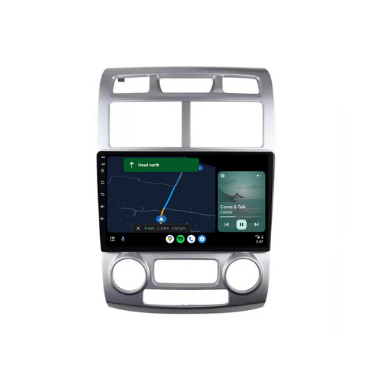 Kia Sportage (2005-2010) Plug & Play Head Unit Upgrade Kit: Car Radio with Wireless & Wired Apple CarPlay & Android Auto