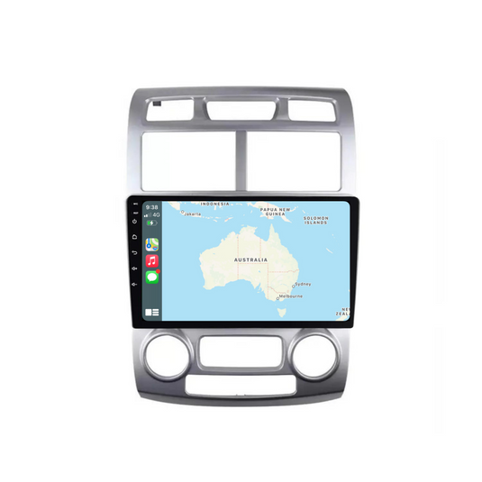 Kia Sportage (2005-2010) Plug & Play Head Unit Upgrade Kit: Car Radio with Wireless & Wired Apple CarPlay & Android Auto
