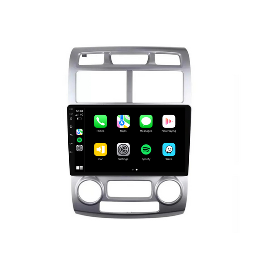 Kia Sportage (2005-2010) Plug & Play Head Unit Upgrade Kit: Car Radio with Wireless & Wired Apple CarPlay & Android Auto