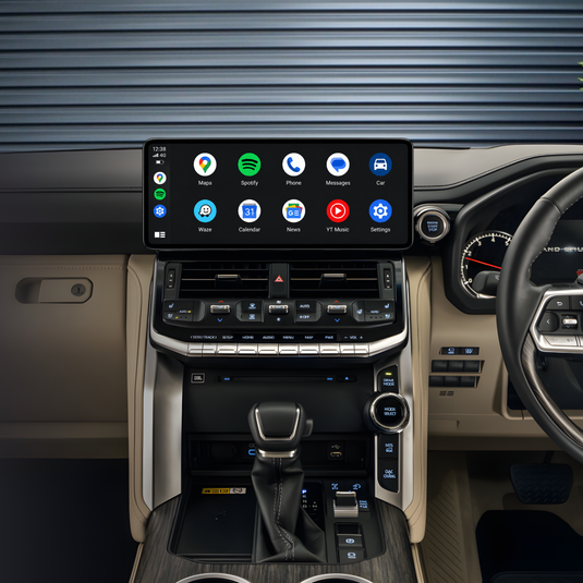 Toyota Landcruiser LC300 300 Series (2021 - 2025) 12.3" HD Plug & Play Head Unit Upgrade Kit: Car Radio with Wireless & Wired Apple CarPlay & Android Auto