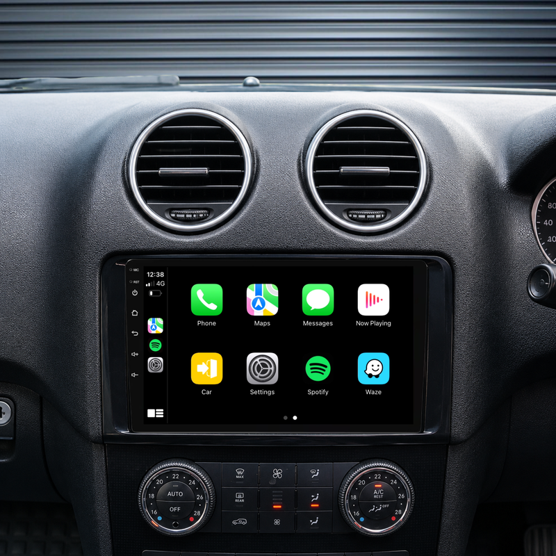 Load image into Gallery viewer, Mercedes Benz ML / W164 (2005-2011) Plug &amp; Play Head Unit Upgrade Kit: Car Radio with Wireless &amp; Wired Apple CarPlay &amp; Android Auto
