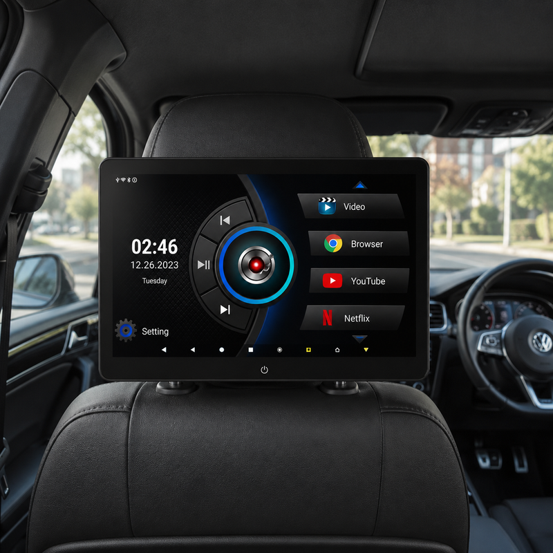 Load image into Gallery viewer, CJ INDUSTRIES 11.6" / 14" Inch HD Touchscreen Smart TV Standalone Car Headrest Entertainment System Monitor
