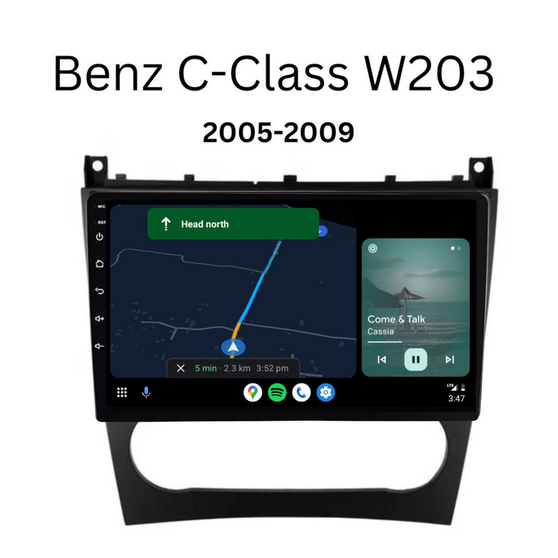 Load image into Gallery viewer, Mercedes Benz C-Class / W203 (2005-2009) Plug &amp; Play Head Unit Upgrade Kit: Car Radio with Wireless &amp; Wired Apple CarPlay &amp; Android Auto
