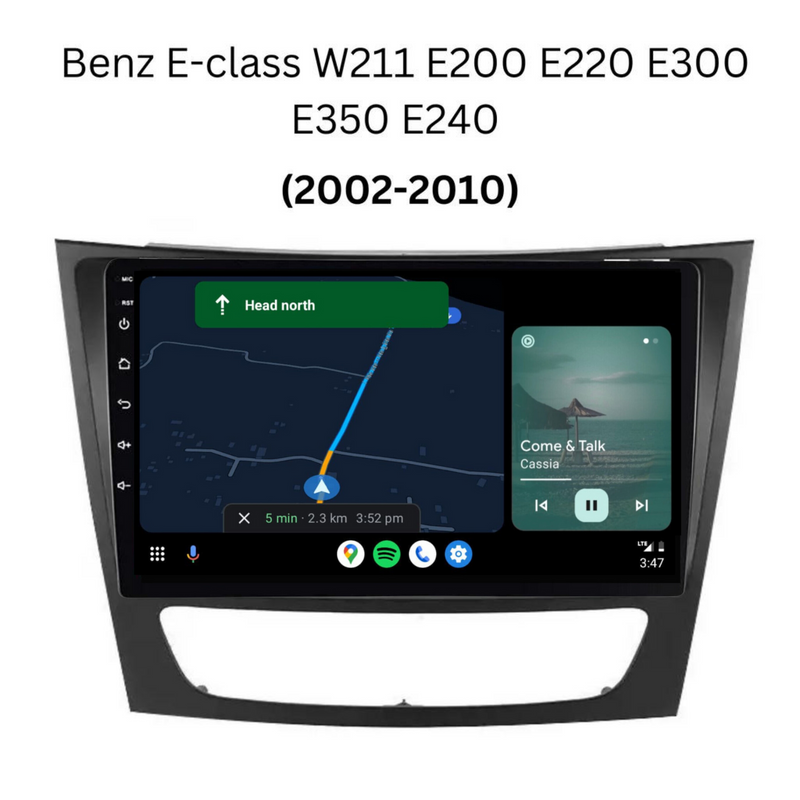 Load image into Gallery viewer, Mercedes Benz E-Class W211 (2002-2010) Plug &amp; Play Head Unit Upgrade Kit: Car Radio with Wireless &amp; Wired Apple CarPlay &amp; Android Auto
