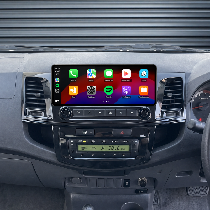 Load image into Gallery viewer, Toyota Hilux N70 Digital &amp; Manual AC (2005-2014) 12.3" HD Plug &amp; Play Head Unit Upgrade Kit: Car Radio with Wireless &amp; Wired Apple CarPlay &amp; Android Auto
