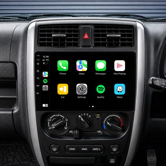 Suzuki Jimny (2007-2014) Plug & Play Head Unit Upgrade Kit: Car Radio with Wireless & Wired Apple CarPlay & Android Auto
