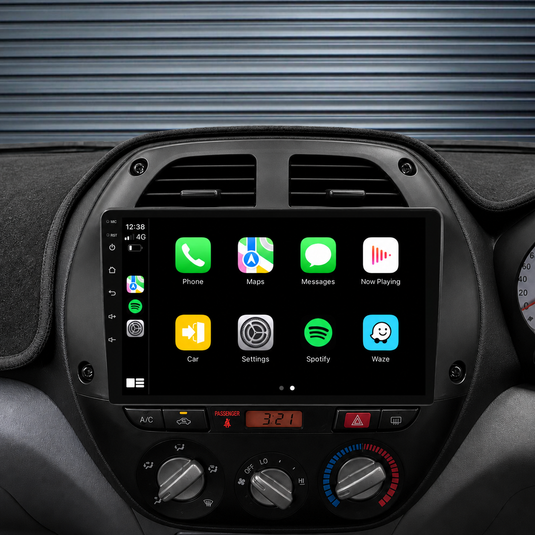 Toyota RAV4 (2001-2006) Plug & Play Head Unit Upgrade Kit: Car Radio with Wireless & Wired Apple CarPlay & Android Auto