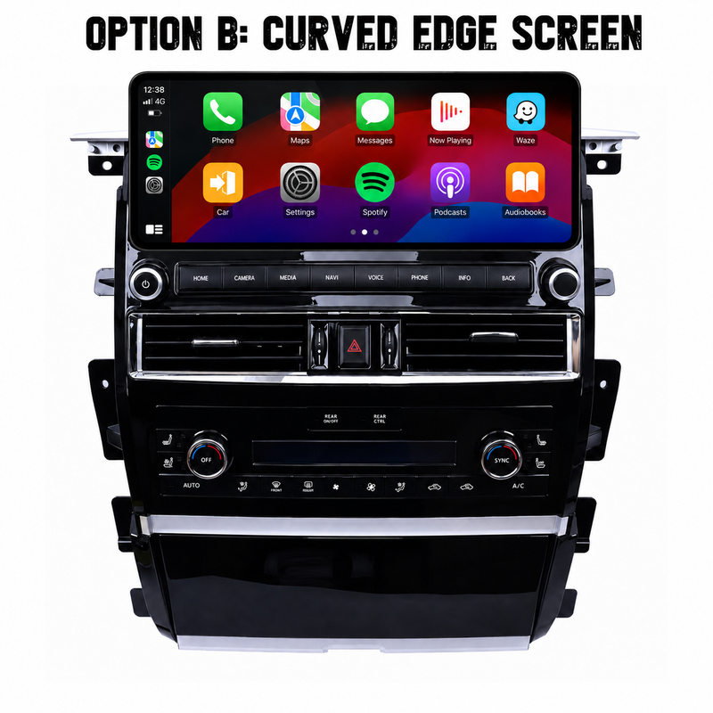 Load image into Gallery viewer, Nissan Patrol Y62 Ti / Ti-L / Warrior (2010 - 2024) 12.3" HD Plug &amp; Play Head Unit Upgrade Kit: Car Radio with Wireless &amp; Wired Apple CarPlay &amp; Android Auto
