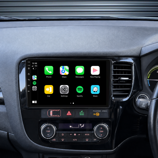Mitsubishi Outlander (2012-2020) Plug & Play Head Unit Upgrade Kit: Car Radio with Wireless & Wired Apple CarPlay & Android Auto