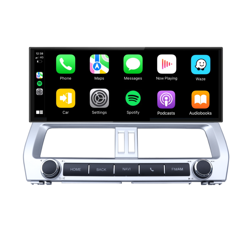 Load image into Gallery viewer, Toyota Prado (2018-2024) 12.3" HD Plug &amp; Play Head Unit Upgrade Kit: Car Radio with Wireless &amp; Wired Apple CarPlay &amp; Android Auto
