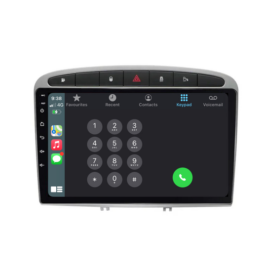Peugeot 308/408 (2008-2016) Plug & Play Head Unit Upgrade Kit: Car Radio with Wireless & Wired Apple CarPlay & Android Auto