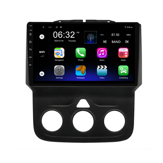 Dodge RAM 1500/5500 (2013-2019) Plug & Play Head Unit Upgrade Kit: Car Radio with Wireless & Wired Apple CarPlay & Android Auto
