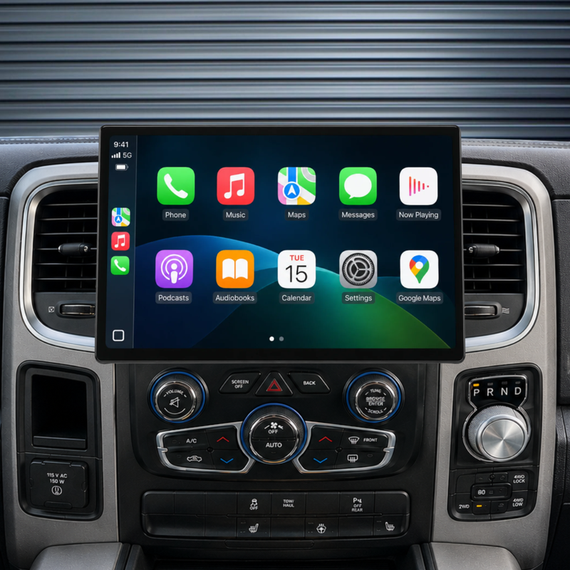 Load image into Gallery viewer, Dodge RAM 13.1" HD 1500/2500 (2013-2019) Plug &amp; Play Head Unit Upgrade Kit: Car Radio with Wireless &amp; Wired Apple CarPlay &amp; Android Auto
