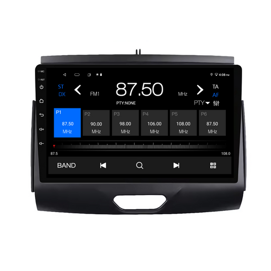Ford Ranger / Everest BLACK (2015-2020) Plug & Play Head Unit Upgrade Kit: Car Radio with Wireless & Wired Apple CarPlay & Android Auto