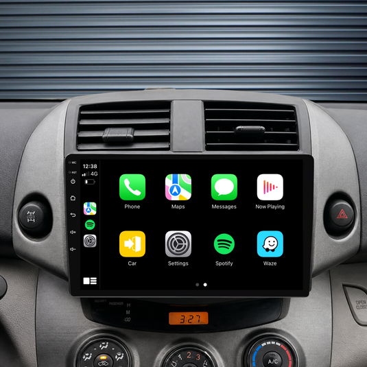 Toyota RAV4 (2007-2011) Plug & Play Head Unit Upgrade Kit: Car Radio with Wireless & Wired Apple CarPlay & Android Auto