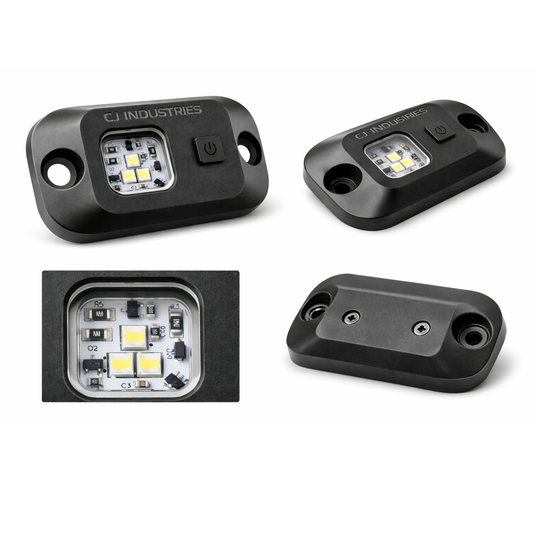 CJ INDUSTRIES Dual Colour LED Rock Lights with Switch - Plug & Play Kit