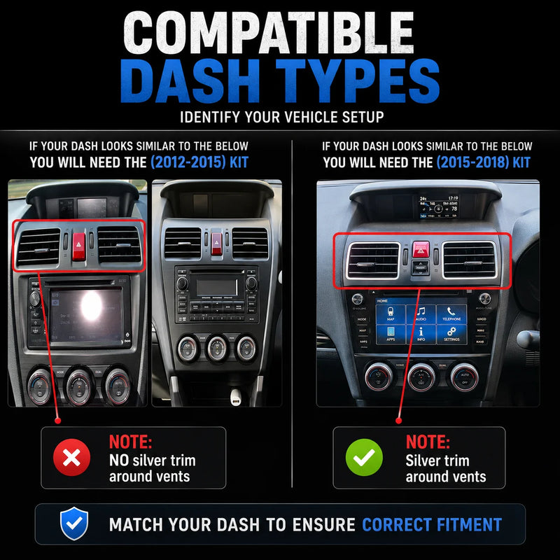 Load image into Gallery viewer, CJ INDUSTRIES 9" Subaru Forester/Impreza/XV/WRX/Levorg (2015-2018) Radio Frame
