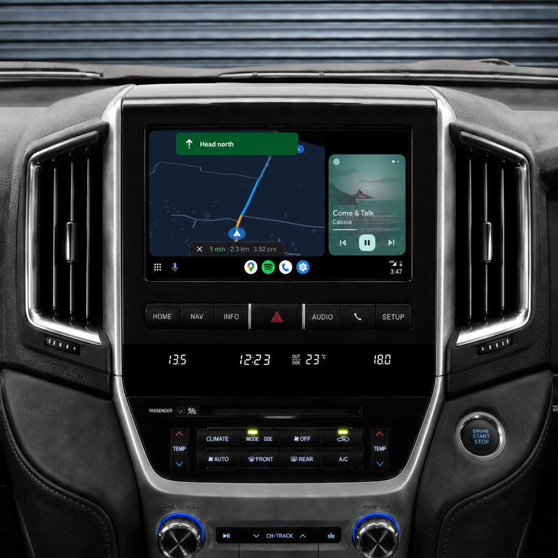 Load image into Gallery viewer, Toyota Landcruiser 200 Series VX &amp; Sahara (2016-2021) Plug &amp; Play Head Unit Upgrade Kit: Car Radio with Wireless &amp; Wired Apple CarPlay &amp; Android Auto
