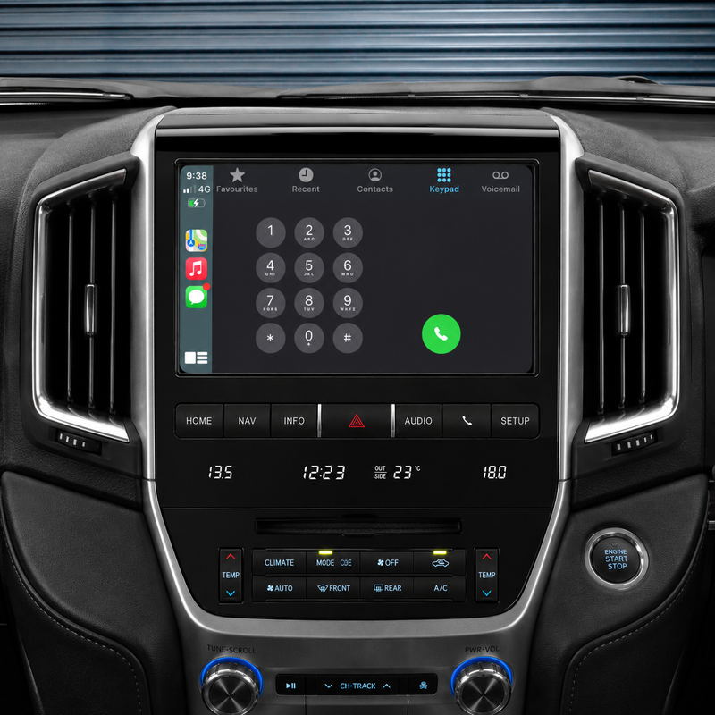 Load image into Gallery viewer, Toyota Landcruiser 200 Series VX &amp; Sahara (2016-2021) Plug &amp; Play Head Unit Upgrade Kit: Car Radio with Wireless &amp; Wired Apple CarPlay &amp; Android Auto
