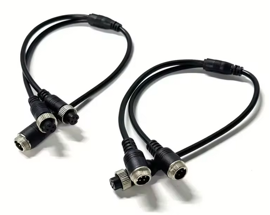 CJ INDUSTRIES Aviation 4pin Splitter Cables 2 Way Adapters