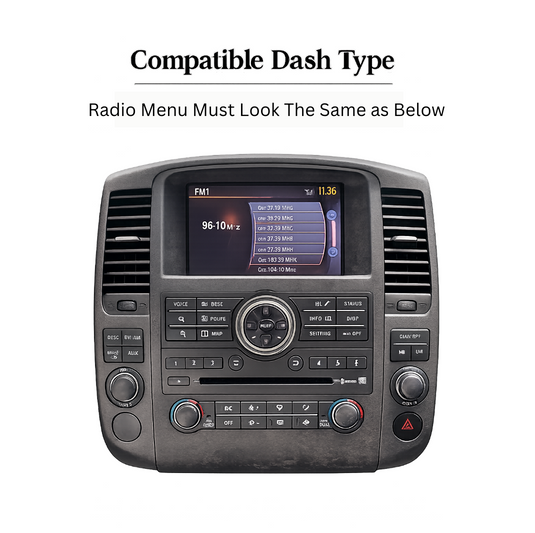 Nissan Navara D40 (Navigation Model) 2011-2014 CarPlay / Android Auto Interface Module - Plug & Play