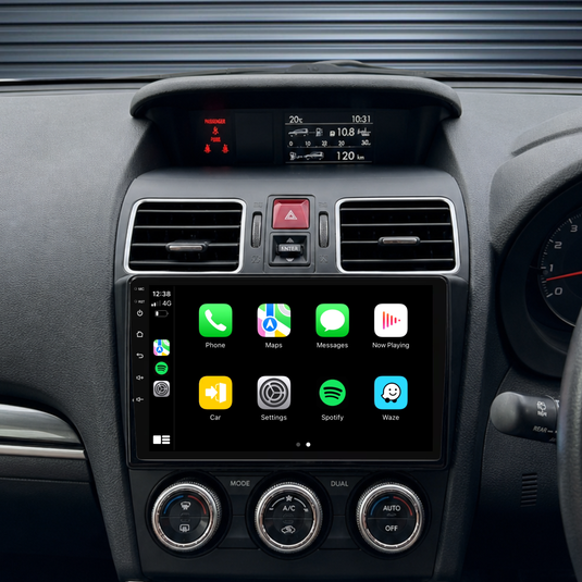 Subaru Forester/Impreza/XV/WRX/Levorg (2015-2018) Plug & Play Head Unit Upgrade Kit: Car Radio with Wireless & Wired Apple CarPlay & Android Auto