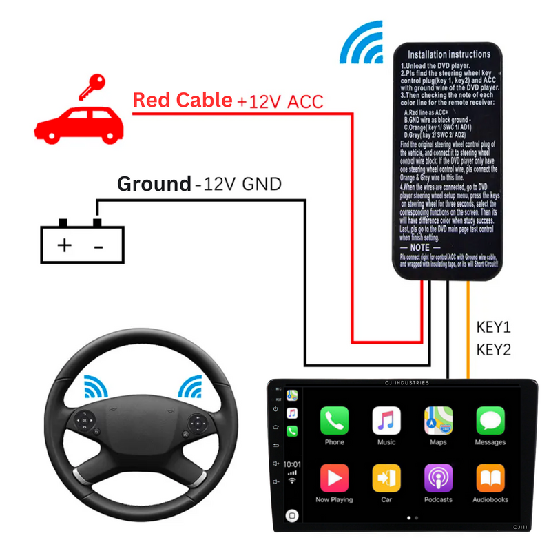 Load image into Gallery viewer, Wireless Steering Wheel Control Module
