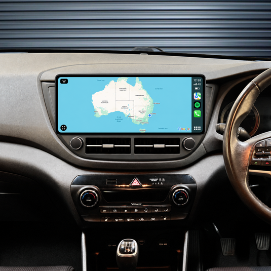 Hyundai Tucson / IX35 (2015-2018) 12.3" HD Large Screen (2014-2018) Plug & Play Head Unit Upgrade Kit: Car Radio with Wireless & Wired Apple CarPlay & Android Auto