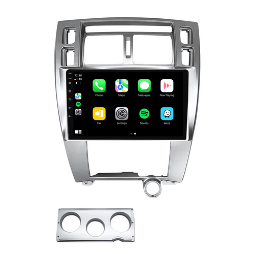 Hyundai Tucson (2006-2013) Plug & Play Head Unit Upgrade Kit: Car Radio with Wireless & Wired Apple CarPlay & Android Auto